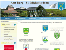 Tablet Screenshot of amt-burg-st-michaelisdonn.de